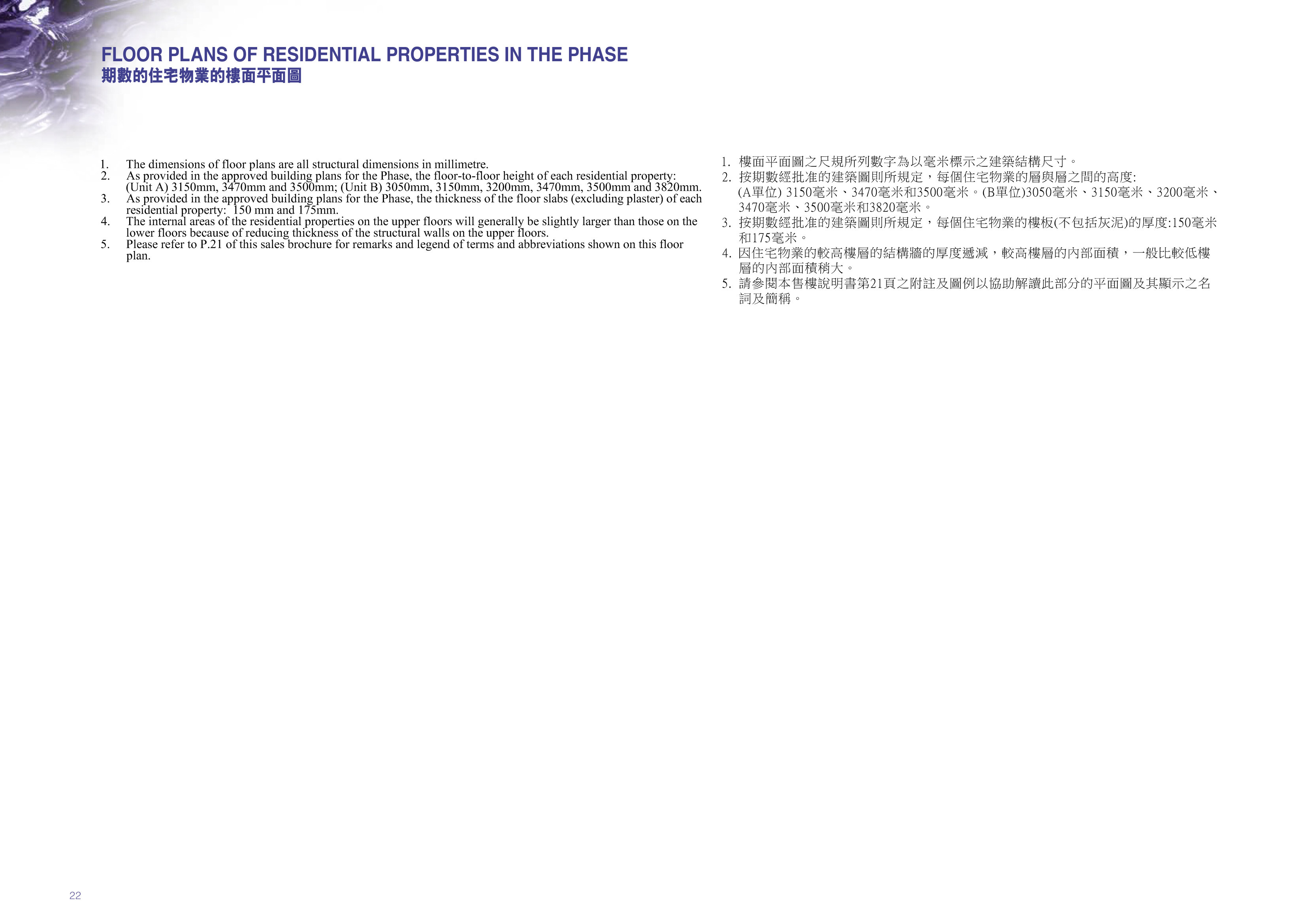 天鑄 FLOOR PLANS OF RESIDENTIAL PROPERTIES IN THE PHASE（放大）