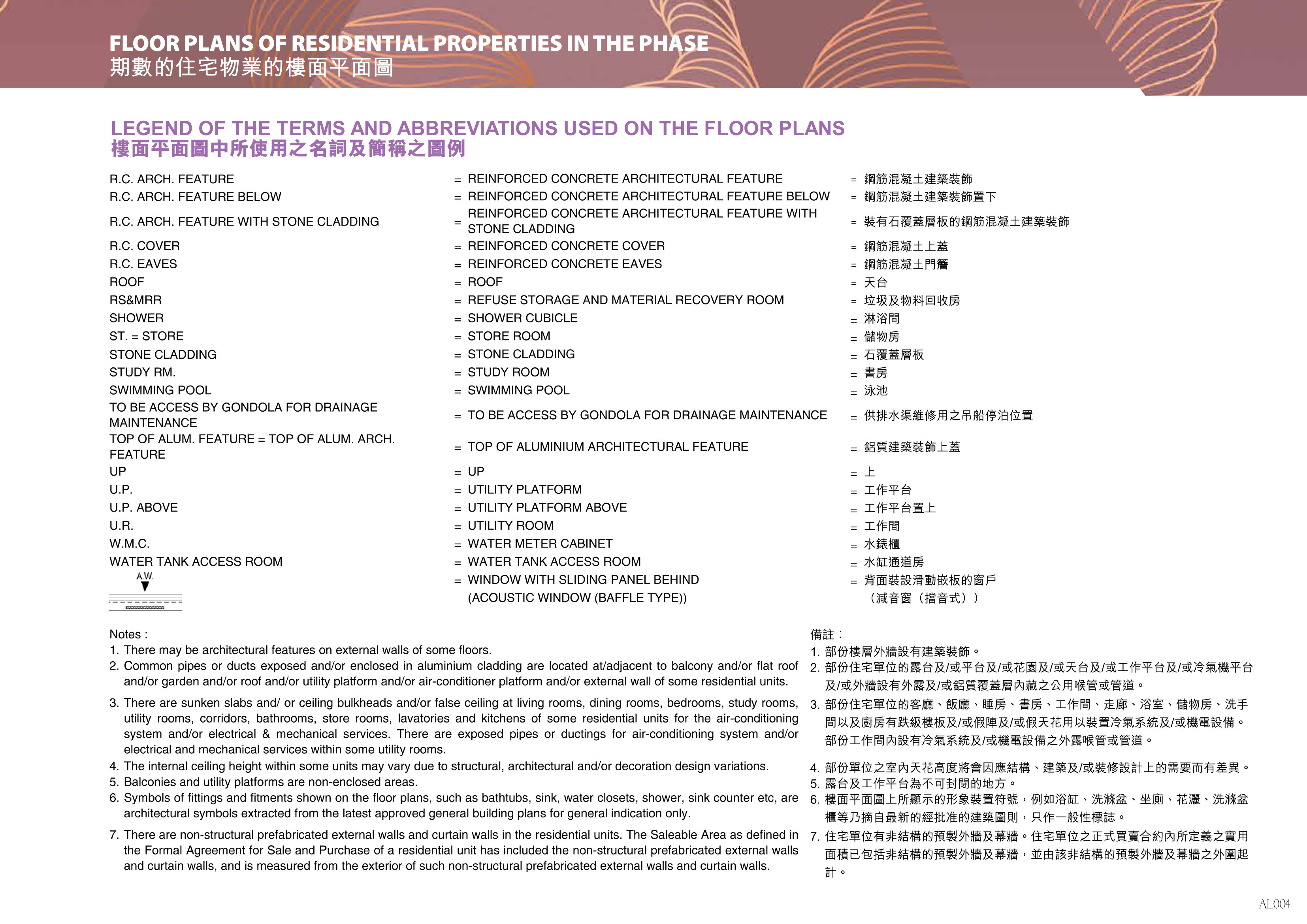 瓏珀山 FLOOR PLANS OF RESIDENTIAL PROPERTIES IN THE PHASE（放大）