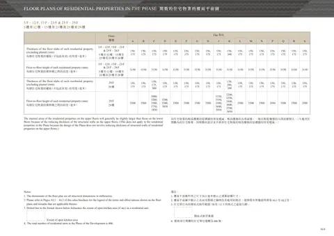 御海灣 5樓至12樓 平面圖
