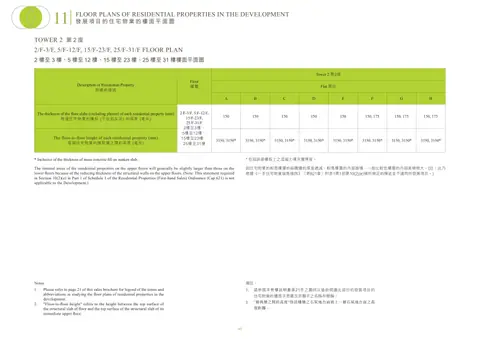 明翹匯 2座 2/F-3/F 平面圖