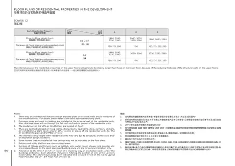 林海山城 12座 1樓-3樓 平面圖