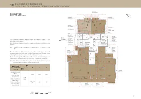 天瀧 第8座 31樓平面圖