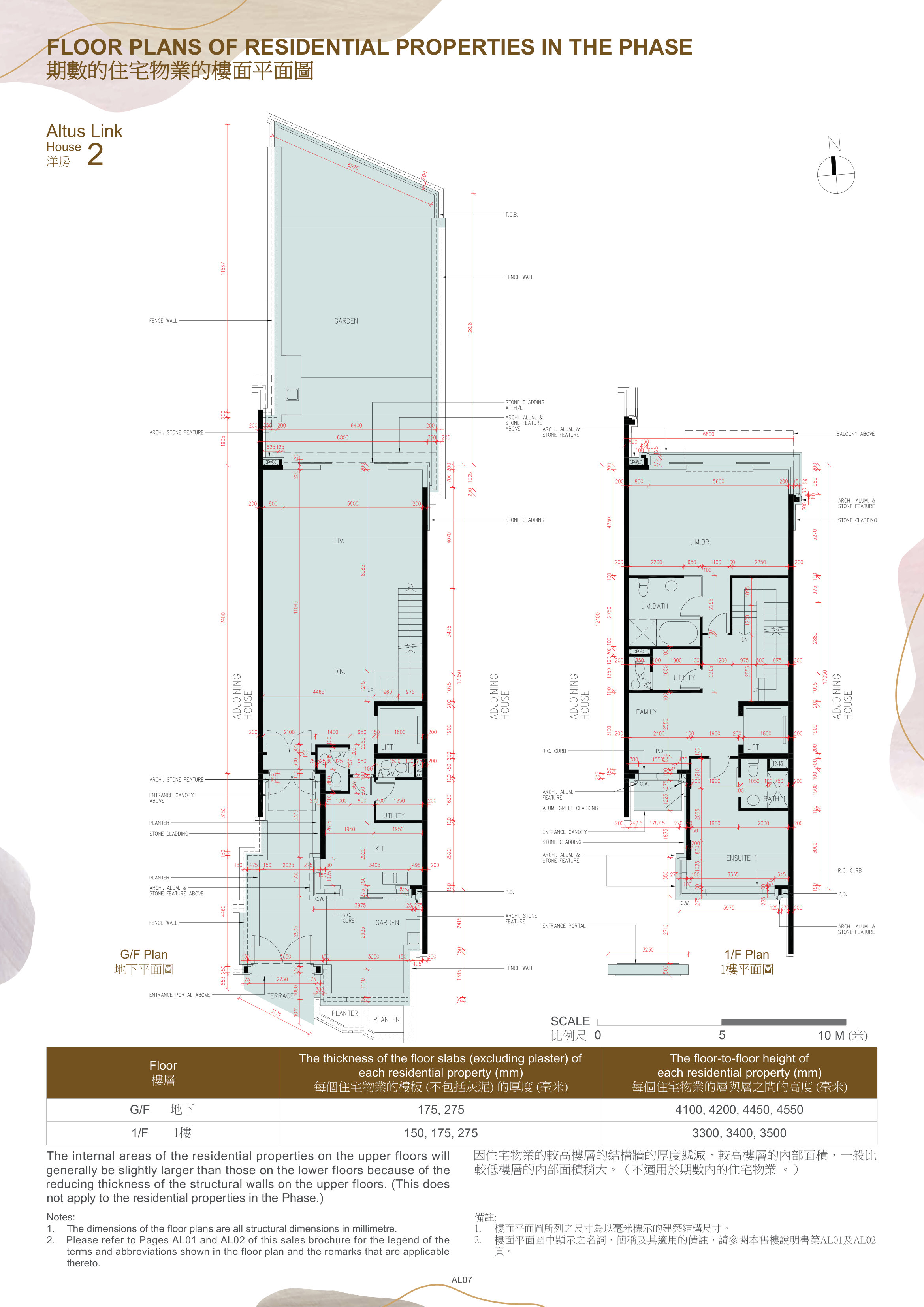 Central Peak The dimensions of the floor plans are all structural dimensions in millimetre.（放大）