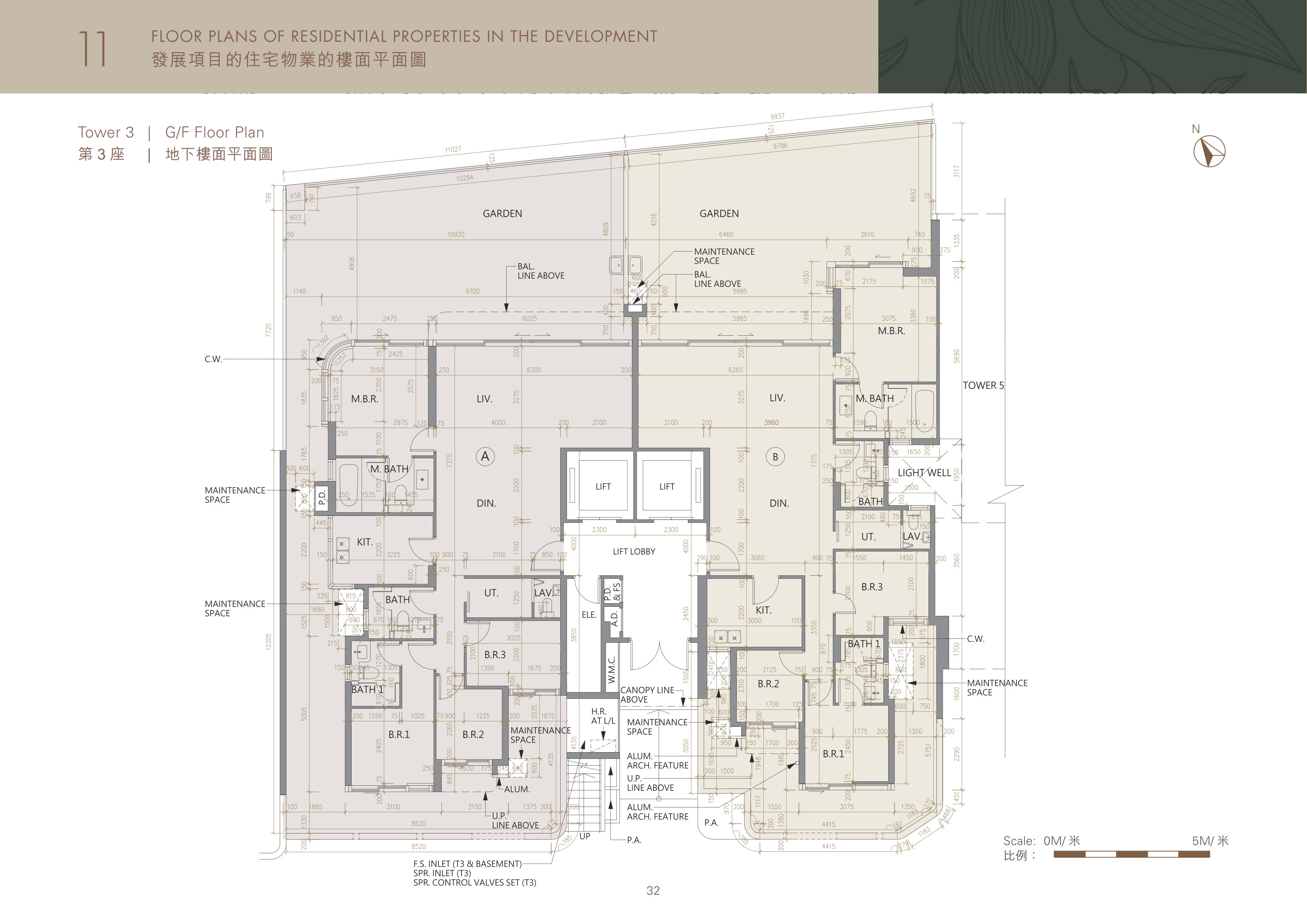 Whitesand Cove 3座 地下 平面圖（放大）