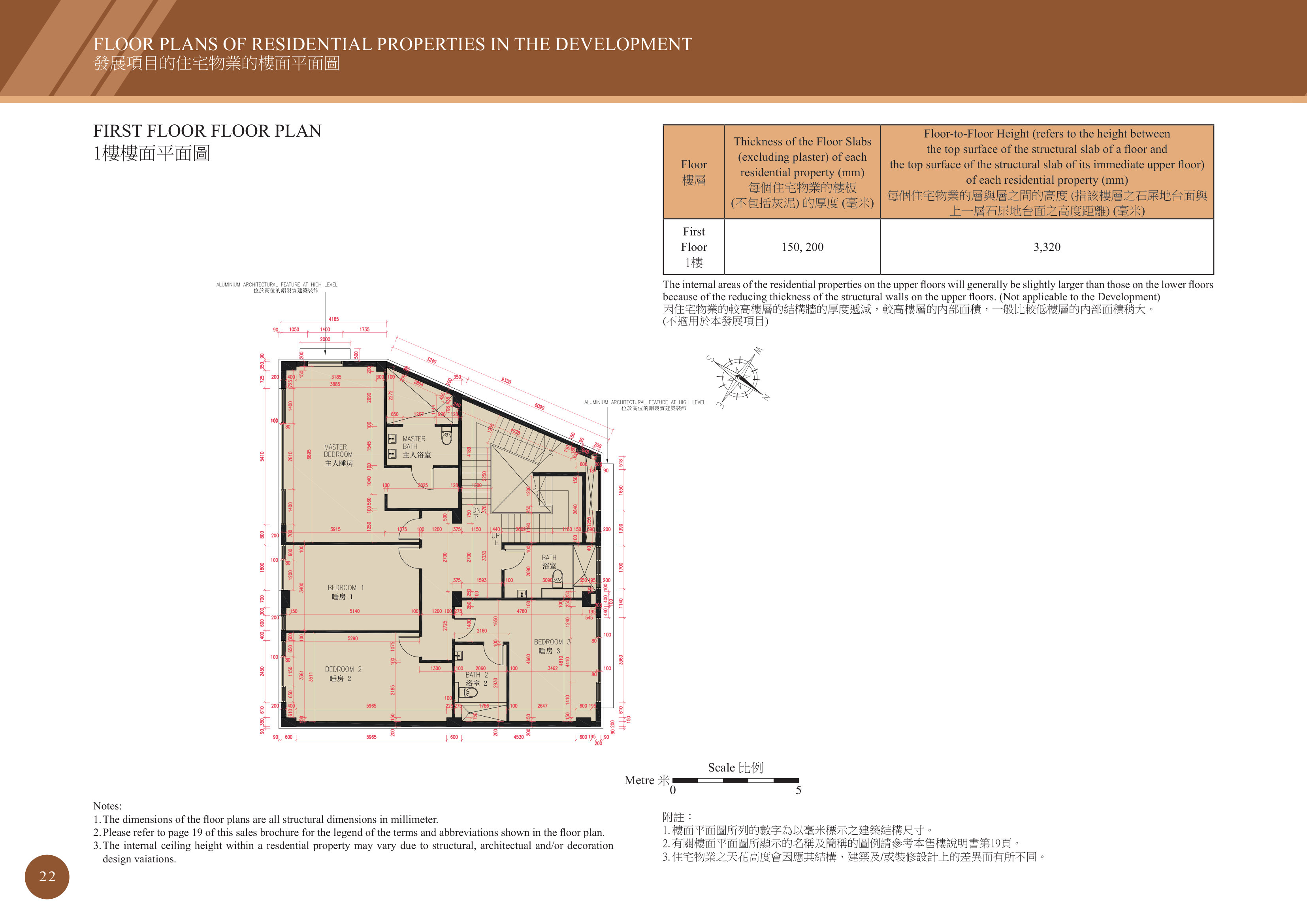 NO. 8517 TAI PO ROAD SHA TIN HEIGHTS 樓面平面圖