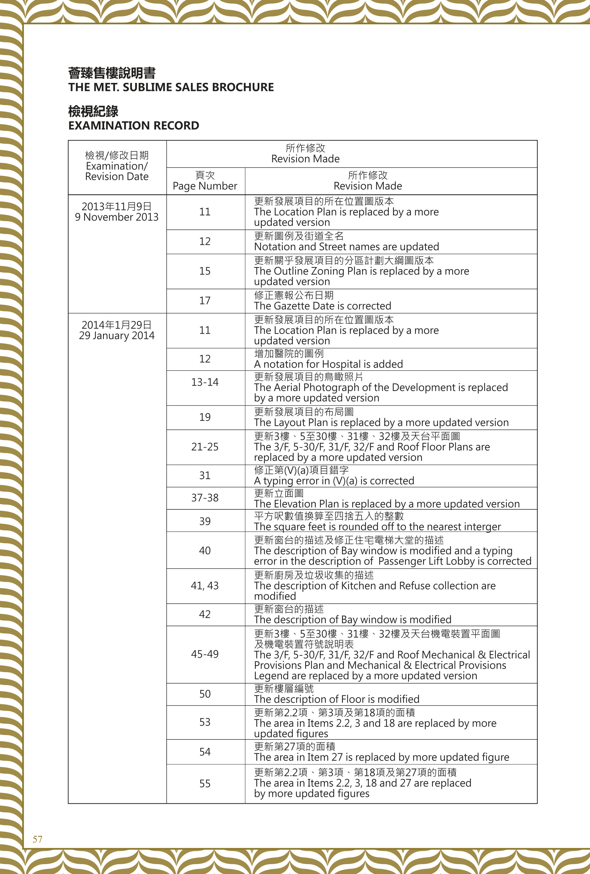 薈臻 樓面平面圖