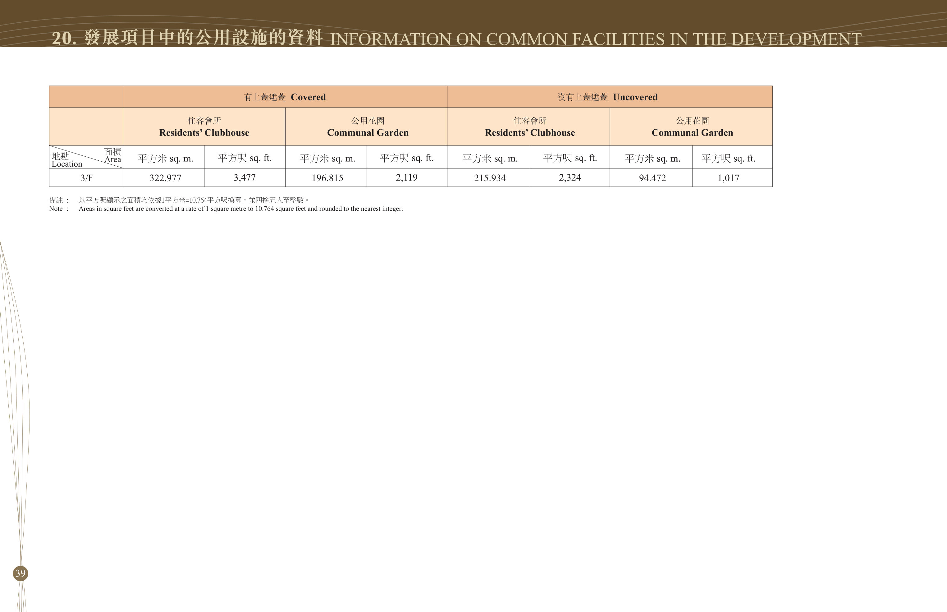 百匯軒 樓面平面圖