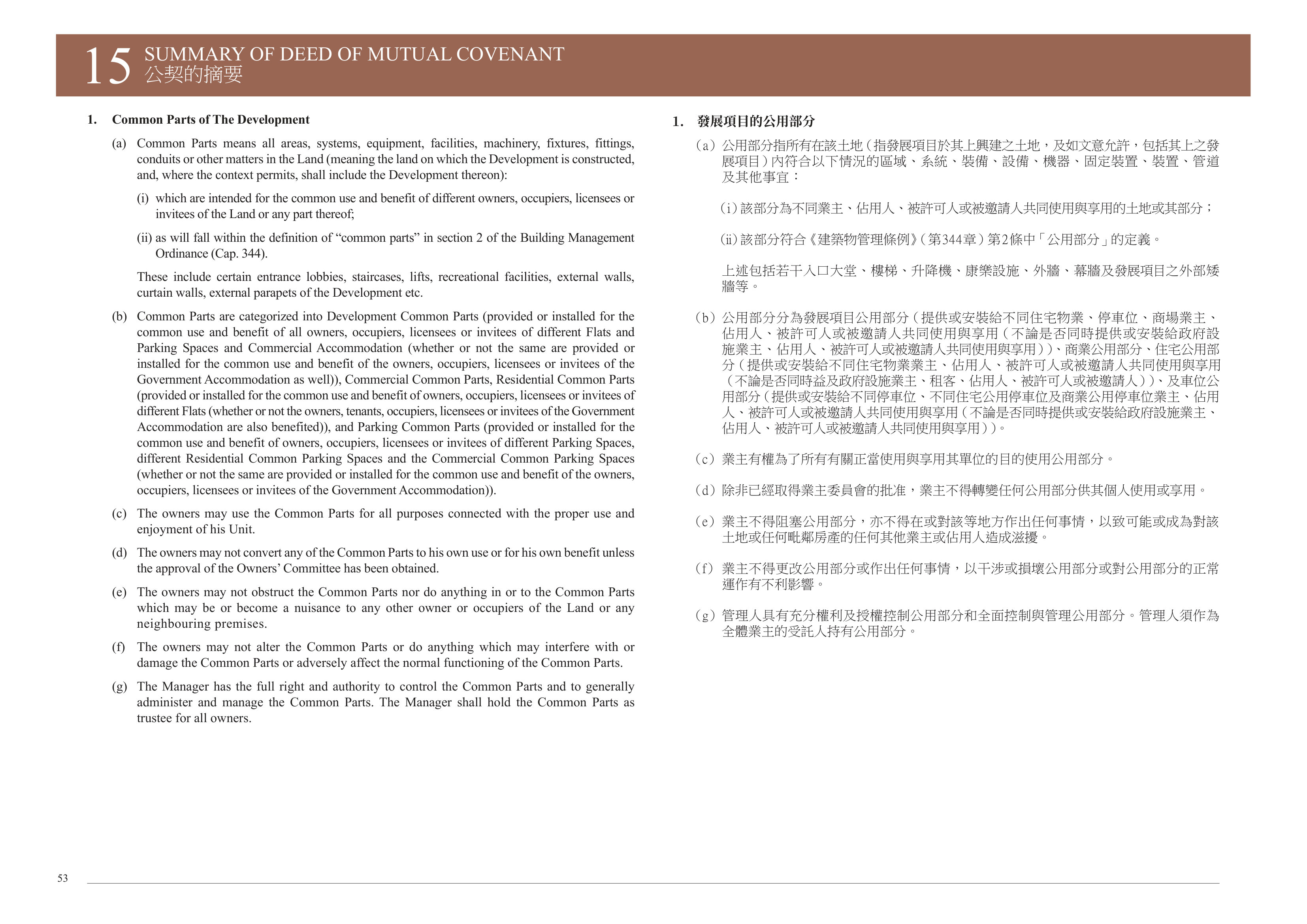 THE CAMPTON 樓面平面圖
