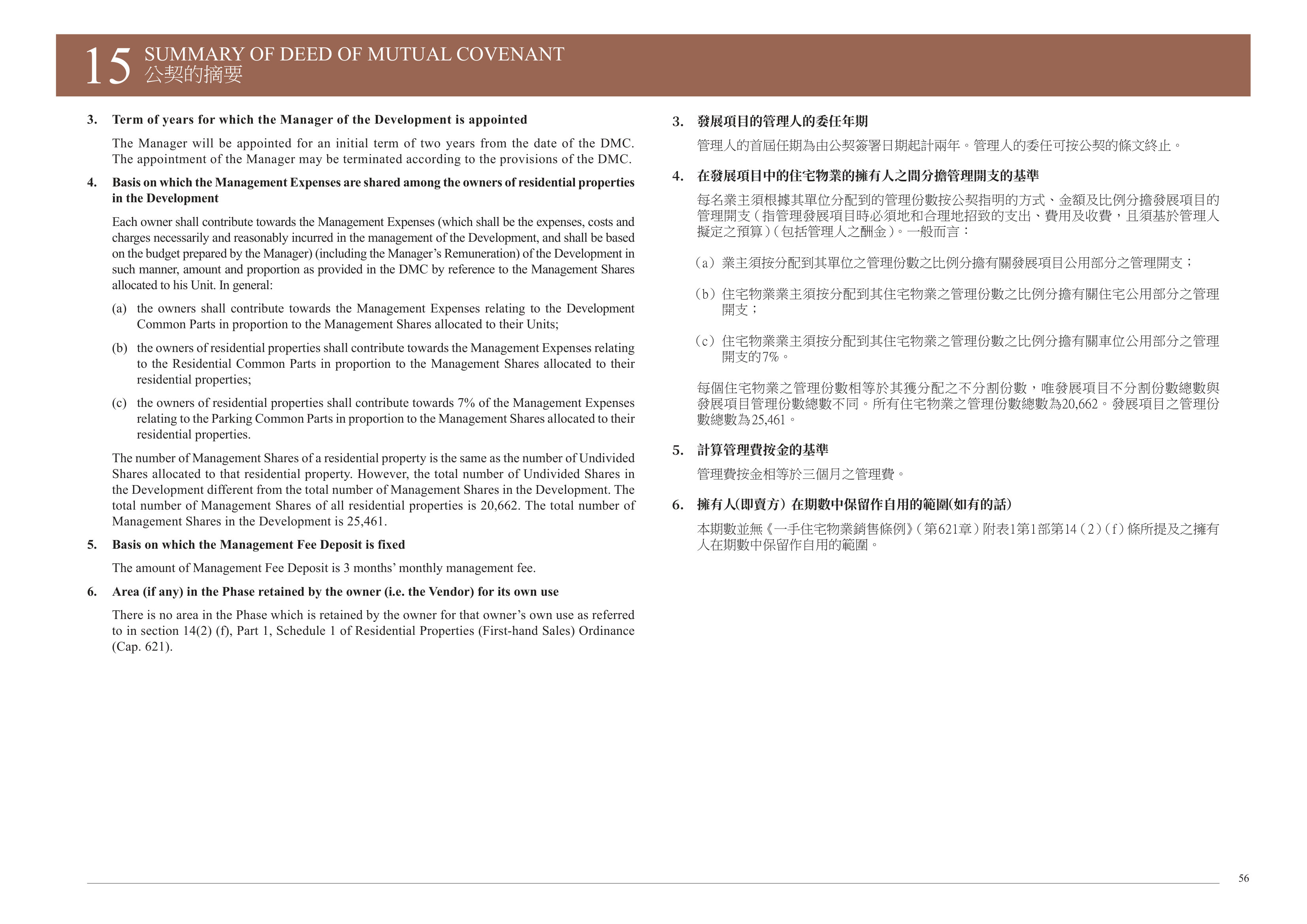 THE CAMPTON 樓面平面圖